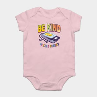 Be Kind Please Rewind Vintage Retro Baby Bodysuit